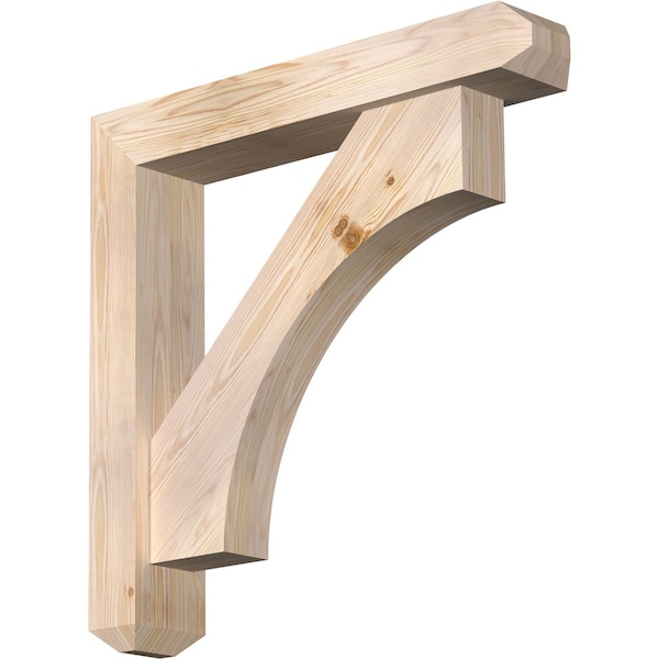 Ekena Millwork Westlake Craftsman Smooth Bracket w/ Offset Brace, Douglas Fir, 5 1/2"W x 30"D x 30"H BKT0604X30X30WTL04SDF - main